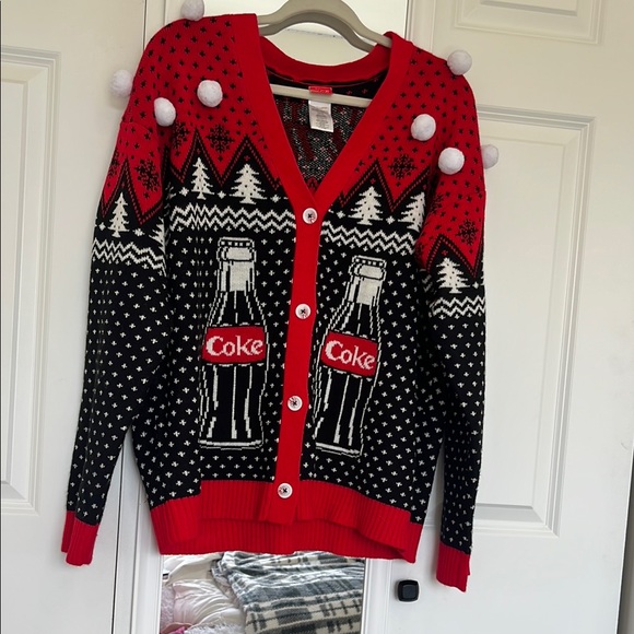 Coca Cola “It’s The Real Thing” Ugly Christmas Sweater Size 2X - Picture 1 of 11
